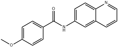 4-methoxy-N-(quinolin-6-yl)benzamide Struktur