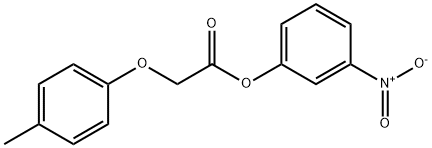 3-nitrophenyl (4-methylphenoxy)acetate Struktur