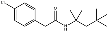 2-(4-chlorophenyl)-N-(2,4,4-trimethylpentan-2-yl)acetamide Struktur