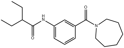 N-[3-(azepan-1-ylcarbonyl)phenyl]-2-ethylbutanamide Struktur