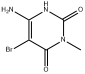 2,4(1H,3H)-Pyrimidinedione,6-amino-5-bromo-3-methyl- Struktur