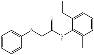 N-(2-ethyl-6-methylphenyl)-2-(phenylsulfanyl)acetamide Struktur