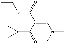 Ethyl 2-(cyclopropanecarbonyl)-3-(dimethylamino)acrylate Struktur