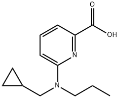 6-(Cyclopropylmethyl-propyl-amino)-pyridine-2-carboxylic acid Struktur