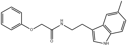 N-[2-(5-methyl-1H-indol-3-yl)ethyl]-2-phenoxyacetamide Struktur