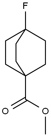 methyl 4-fluorobicyclo[2.2.2]octane-1-carboxylate Struktur