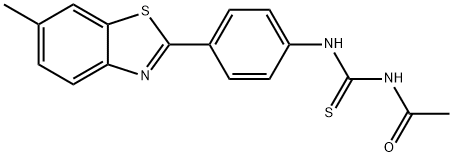 N-({[4-(6-methyl-1,3-benzothiazol-2-yl)phenyl]amino}carbonothioyl)acetamide Struktur