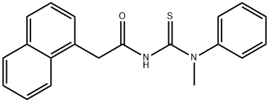 N-[methyl(phenyl)carbamothioyl]-2-naphthalen-1-ylacetamide Struktur