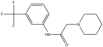 2-(1-piperidyl)-N-[3-(trifluoromethyl)phenyl]acetamide Struktur