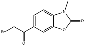 6-(2-bromoacetyl)-3-methyl-2(3H)-benzoxazolone Struktur