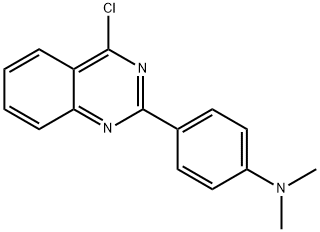 4-(4-CHLOROQUINAZOLIN-2-YL)-N,N-DIMETHYLANILINE Struktur