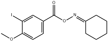 (cyclohexylideneamino) 3-iodo-4-methoxybenzoate Struktur