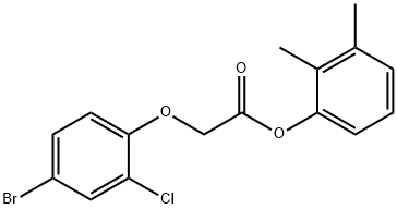 2,3-dimethylphenyl (4-bromo-2-chlorophenoxy)acetate Struktur