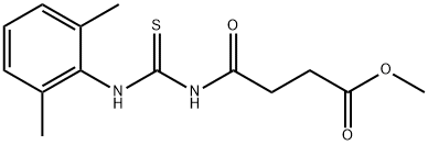 methyl 4-({[(2,6-dimethylphenyl)amino]carbonothioyl}amino)-4-oxobutanoate Struktur