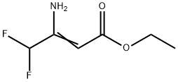 2-Butenoic acid, 3-amino-4,4-difluoro-, ethyl ester Struktur