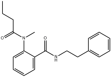 2-[butanoyl(methyl)amino]-N-(2-phenylethyl)benzamide Struktur