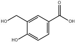 4-Hydroxy-3-hydroxymethyl-benzoic acid Struktur