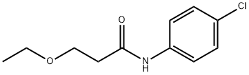 N-(4-chlorophenyl)-3-ethoxypropanamide Struktur