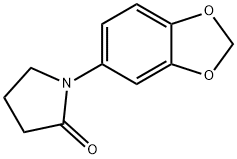 1-Benzo[1,3]dioxol-5-yl-pyrrolidin-2-one Struktur