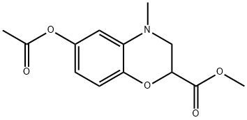 6-Acetoxy-3,4-dihydro-4-methyl-2H-1,4-benzoxazin-2-carbonsaeure-methylester|