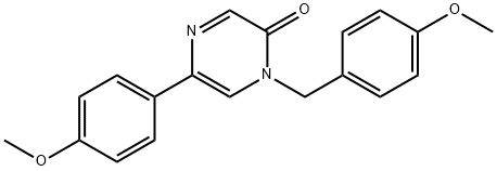 1-(4-Methoxy-benzyl)-5-(4-methoxy-phenyl)-1H-pyrazin-2-one Struktur