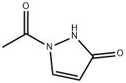 1-Acetyl-1H-pyrazol-3(2H)-one Struktur