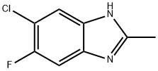 5-Chloro-6-fluoro-2-methyl-1H-benzoimidazole Struktur