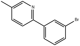 2-(3-bromophenyl)-5-methylpyridine Structure