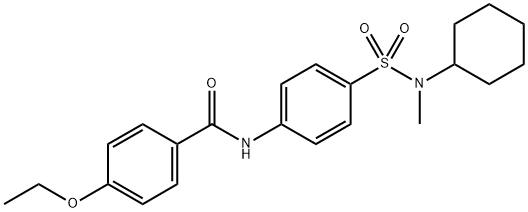 N-[4-[cyclohexyl(methyl)sulfamoyl]phenyl]-4-ethoxybenzamide Struktur