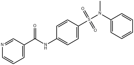 N-(4-{[methyl(phenyl)amino]sulfonyl}phenyl)nicotinamide Struktur