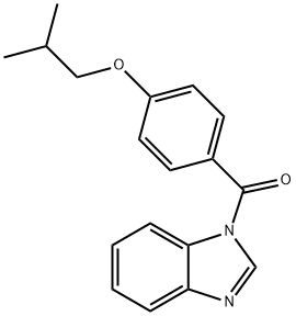 1-(4-isobutoxybenzoyl)-1H-benzimidazole Struktur