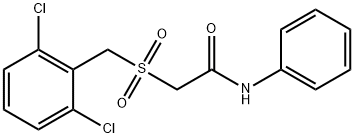 2-[(2,6-dichlorobenzyl)sulfonyl]-N-phenylacetamide Struktur