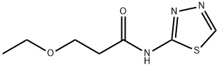 3-ethoxy-N-(1,3,4-thiadiazol-2-yl)propanamide Struktur