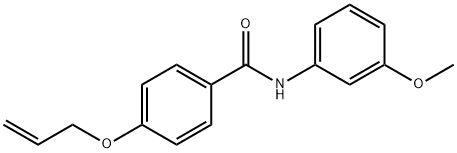 N-(3-methoxyphenyl)-4-prop-2-enoxybenzamide Struktur