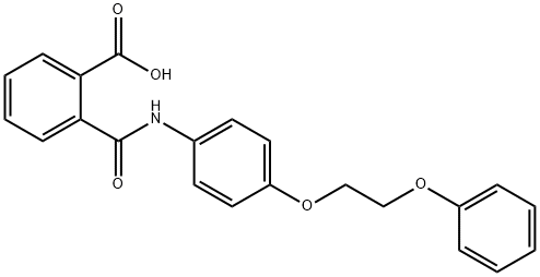 2-({[4-(2-phenoxyethoxy)phenyl]amino}carbonyl)benzoic acid Struktur