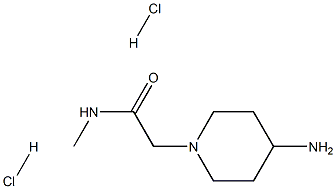 2-(4-Aminopiperidin-1-yl)-N-methylacetamide dihydrochloride Struktur