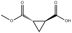 (+)-(1S,2S)-cyclopropane-1,2-dicarboxylic acid monomethyl ester Struktur