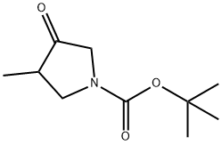 tert-butyl 3-methyl-4-oxopyrrolidine-1-carboxylate Struktur