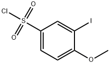 3-iodo-4-methoxybenzene-1-sulfonyl chloride Struktur