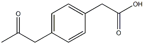 Benzeneacetic acid, 4-(2-oxopropyl)- Struktur