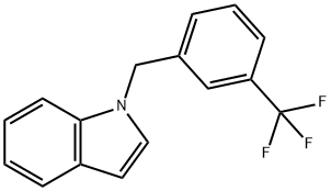 1-(3-Trifluoromethyl-benzyl)-1H-indole Struktur