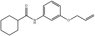 N-(3-prop-2-enoxyphenyl)cyclohexanecarboxamide Struktur