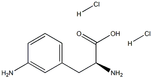 (S)-2-氨基-3-(3-氨基苯基)丙酸二鹽酸鹽, 908571-75-5, 結(jié)構(gòu)式