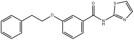 3-(2-phenylethoxy)-N-(1,3-thiazol-2-yl)benzamide Struktur