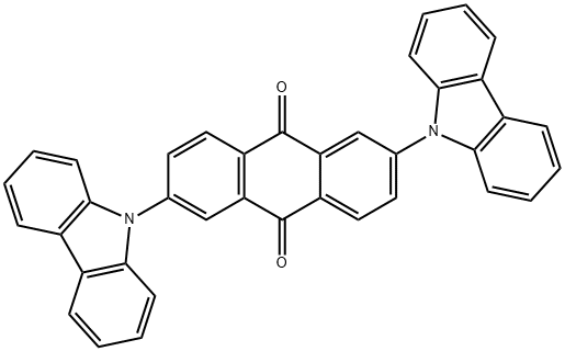 2,6-Di(9H-carbazol-9-yl)anthracene-9,10-dione Struktur