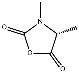 (4R)-3,4-DIMETHYL-1,3-OXAZOLIDINE-2,5-DIONE Struktur