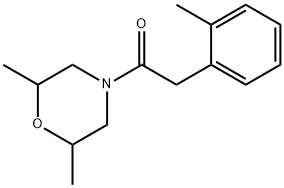 1-(2,6-dimethylmorpholin-4-yl)-2-(2-methylphenyl)ethanone Struktur