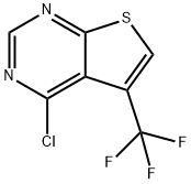 Thieno[2,3-d]pyrimidine, 4-chloro-5-(trifluoromethyl)- Struktur