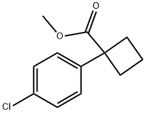 methyl 1-(4-chlorophenyl)cyclobutanecarboxylate Struktur