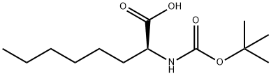 (S)-2-(Boc-amino)octanoic acid Struktur